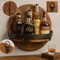 Rustykalna Półka Ścienna na Butelki Whisky