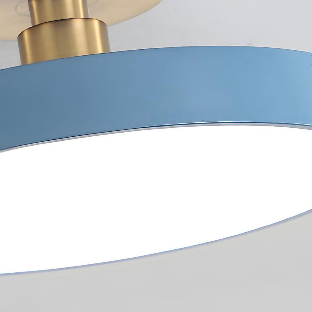 Lampa sufitowa Flush Round | Nowoczesna armatura LED | Miękkie światło | Metal i akryl