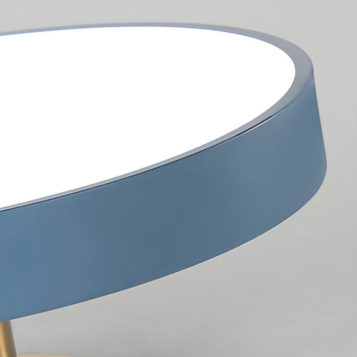 Lampa sufitowa Flush Round | Nowoczesna armatura LED | Miękkie światło | Metal i akryl