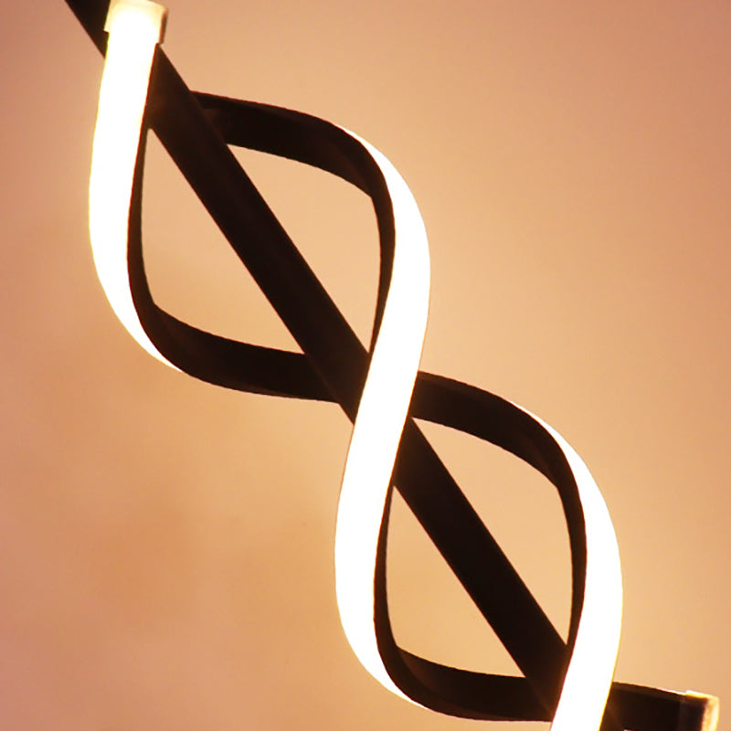 Nordycka podwójna spiralna lampa LED – nowoczesny design z żelaza