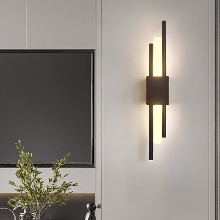 Stylowa Lampa Ścienna | 19.7″ | Żelazo Akryl | Lampa Ścienna LED | Przełącznik 3‑Kolorowy | Brick by Brick
