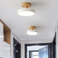 Nowoczesna Lampa Sufitowa LED z Drewna