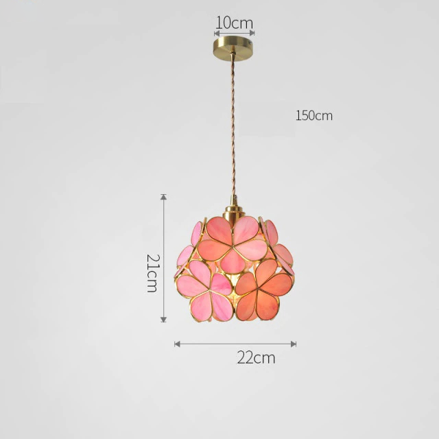 Lampa Wisząca Femke Szklana – Skandynawski design z regulowaną wysokością i kloszem w kształcie kwiatu