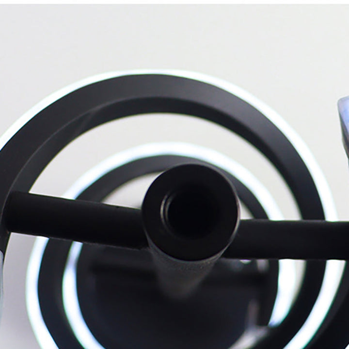 Nordycka podwójna spiralna lampa LED – nowoczesny design z żelaza
