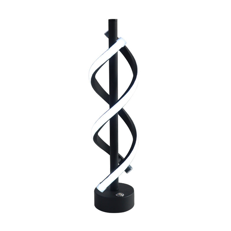 Nordycka podwójna spiralna lampa LED – nowoczesny design z żelaza