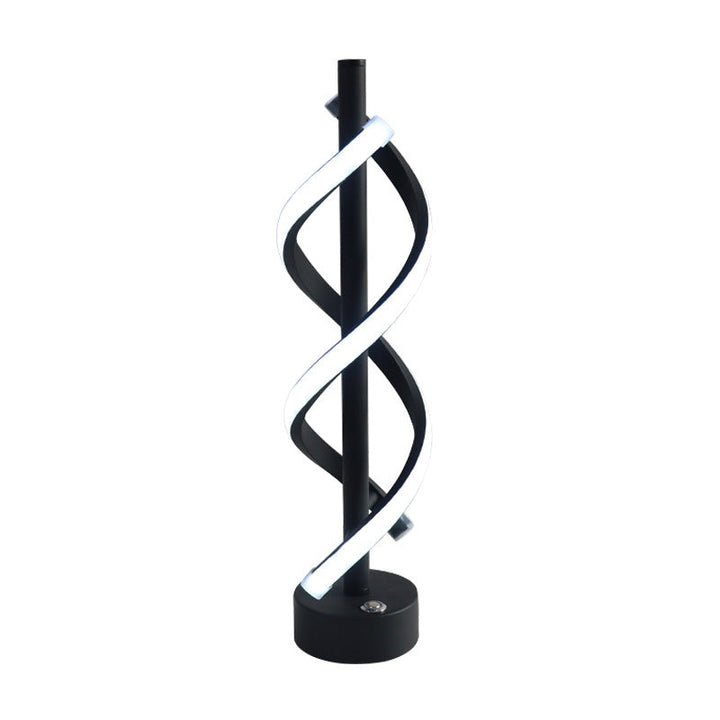 Nordycka podwójna spiralna lampa LED – nowoczesny design z żelaza