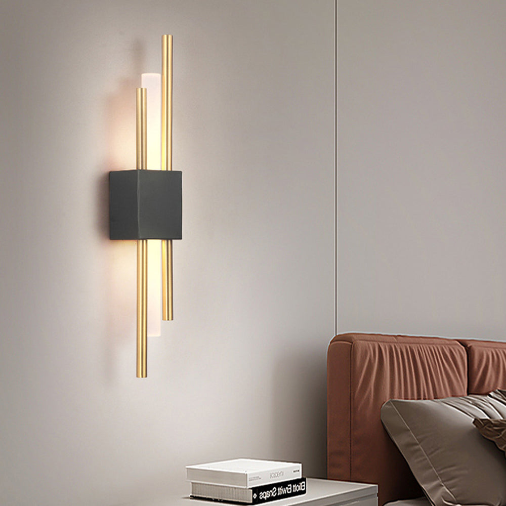 Stylowa Lampa Ścienna | 19.7″ | Żelazo Akryl | Lampa Ścienna LED | Przełącznik 3‑Kolorowy | Brick by Brick