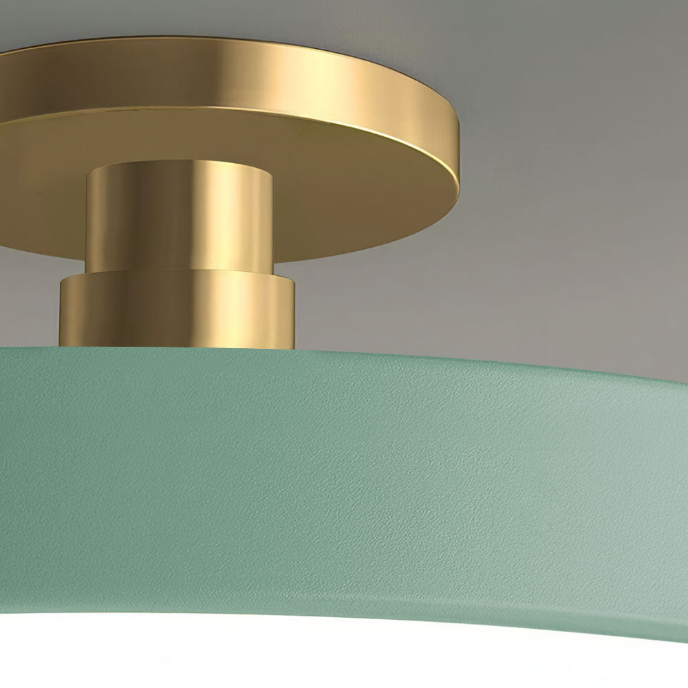 Lampa sufitowa Flush Round | Nowoczesna armatura LED | Miękkie światło | Metal i akryl