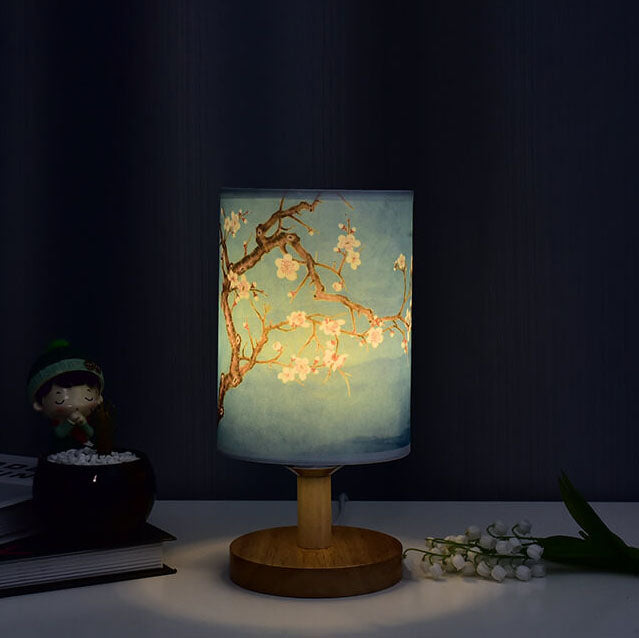 Lampa biurkowa LED z drewna – naturalna elegancja, miękkie światło
