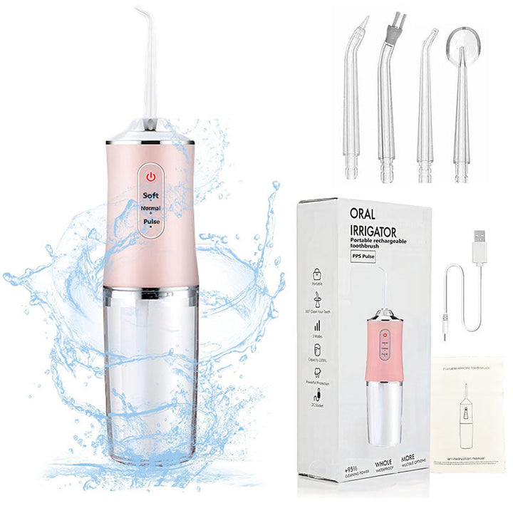 Bezprzewodowy Irrigator do Zębów – Przenośny Ładowany Oral Irrigator do Głębokiego Czyszczenia