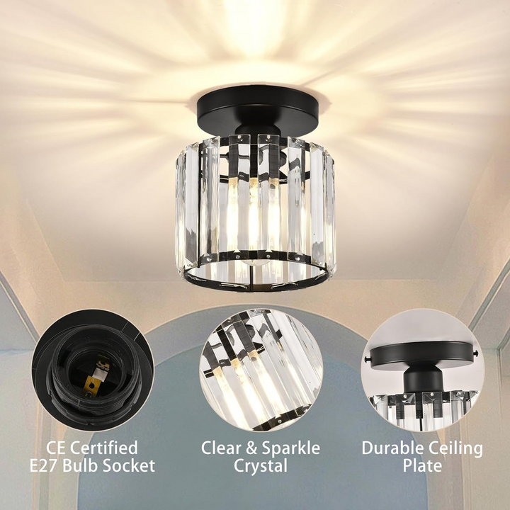 Lampa sufitowa Kristall Flush Mount Nowoczesna Armatura