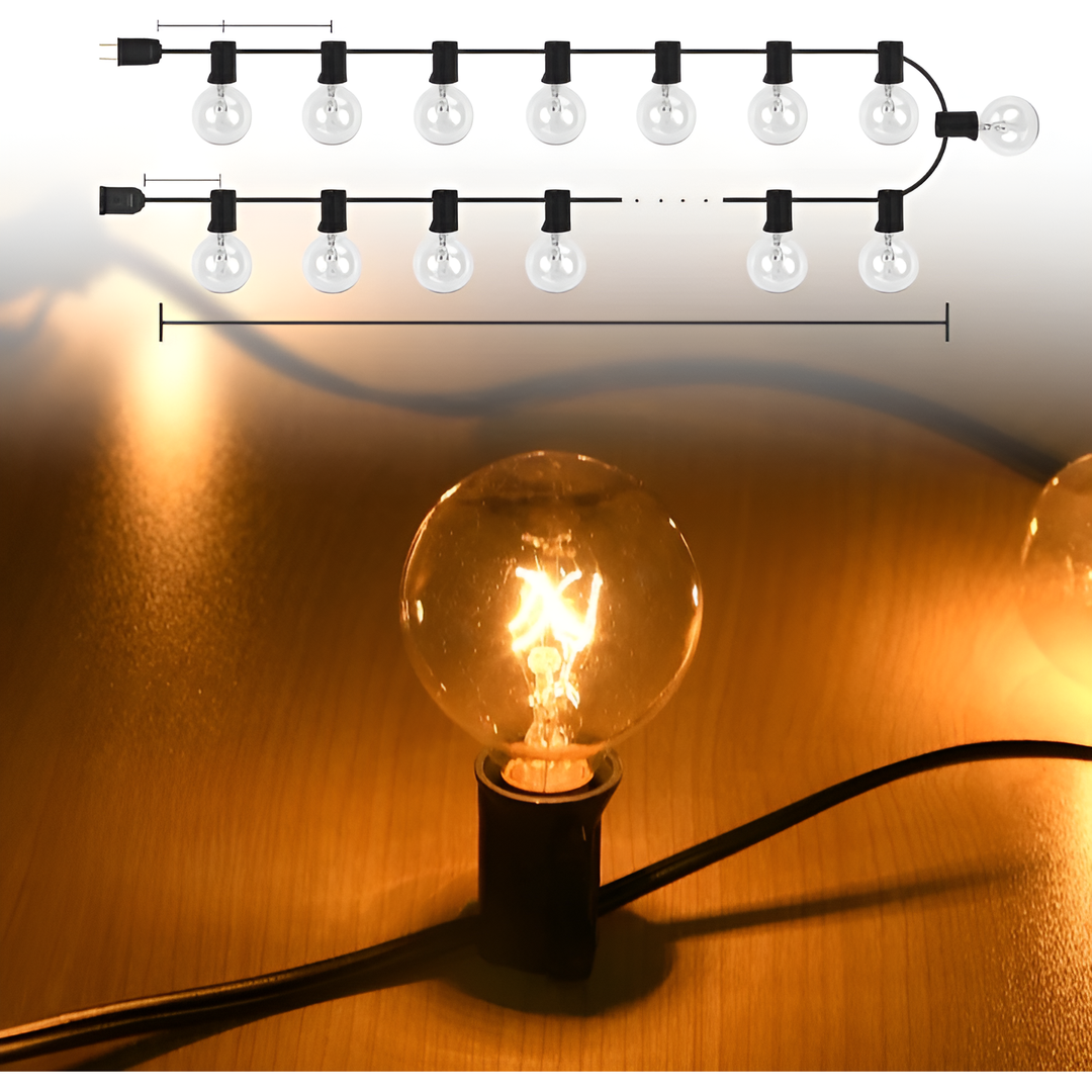 FairyFlicker String Lights - Luksusowe oświetlenie tarasowe z wodoodporną ochroną