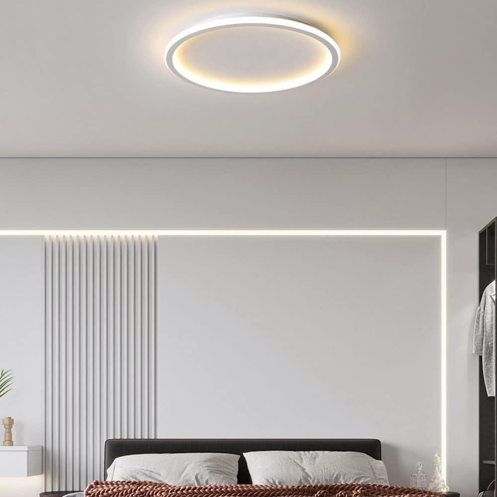 Ultra-cienka nowoczesna lampa sufitowa | LED do niskich sufitów | Okrągła i ściemniana