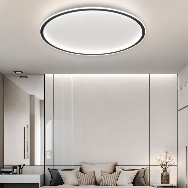 Ultra-cienka nowoczesna lampa sufitowa | LED do niskich sufitów | Okrągła i ściemniana