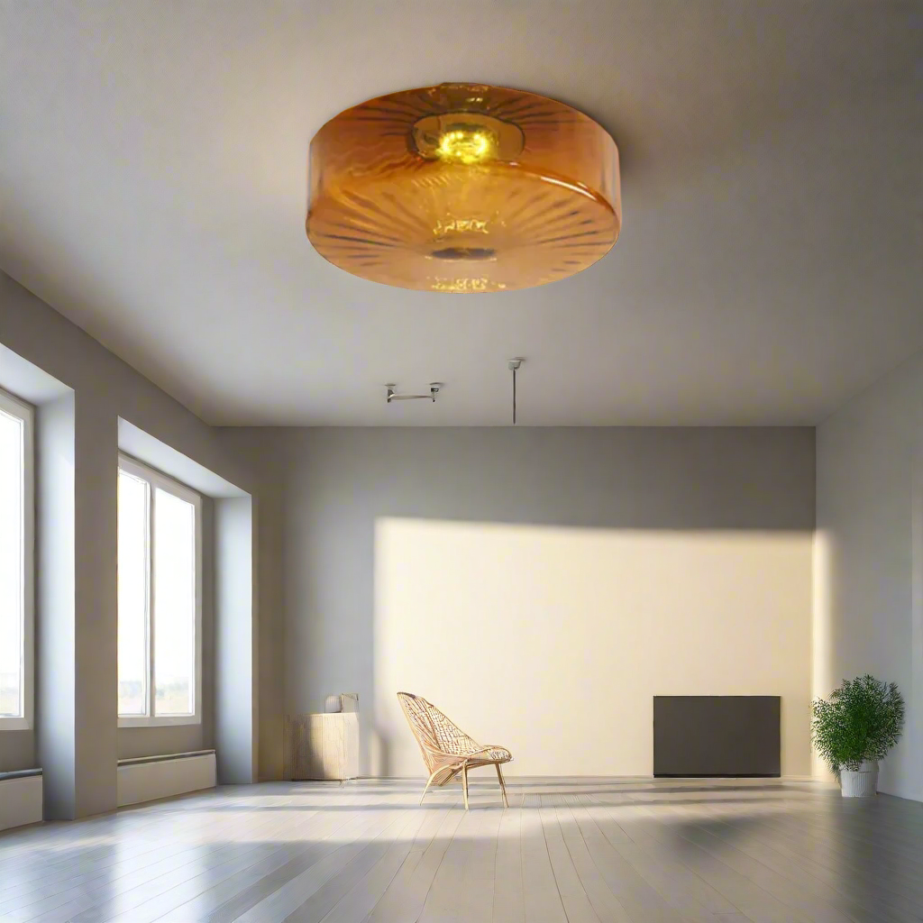 RadiantAura – Lampa sufitowa Solstråle ze szkła dla eleganckiego oświetlenia i stylowego wnętrza