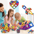 Magnetyczne Klocki - Montessori Zestaw Magnetyczny do Kreatywnej Zabawy, Budowy i Nauki, Idealne Edukacyjne Zabawki dla Dzieci