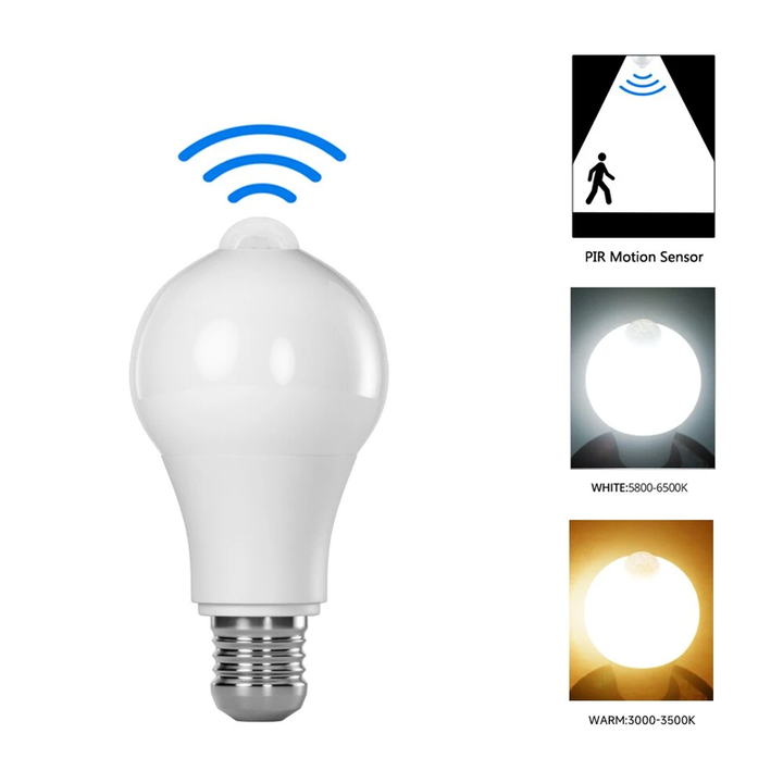 Inteligentna Lampa LED z Czujnikiem Ruchu