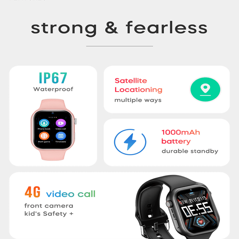 Smartwatch dla Dzieci 1000mAh 4G