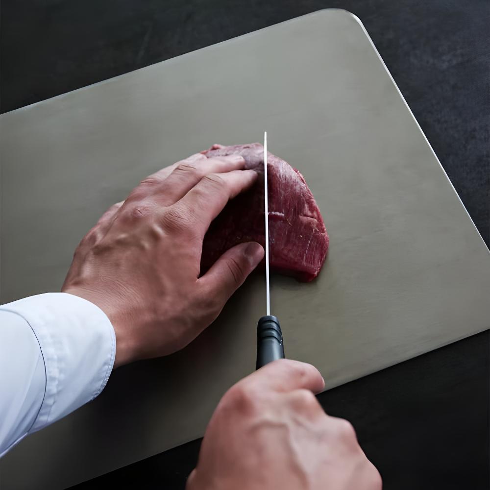 Carvallo – Higieniczna Deska do Krojenia ze Stali Nierdzewnej do Zrównoważonej Pracy w Kuchni