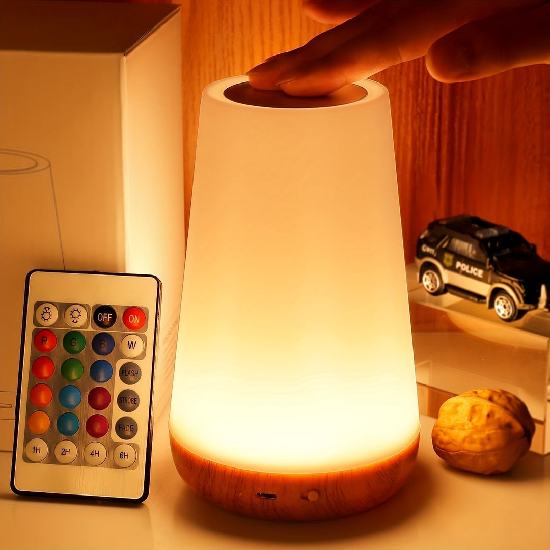 Dimbar Touch Lampa z 13 kolorami RGB – Idealna do sypialni, lampka nocna i lampa do łóżka