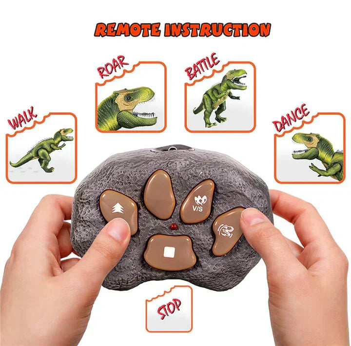 Zdalnie Sterowany T-Rex Dinozaur z Lampą LED