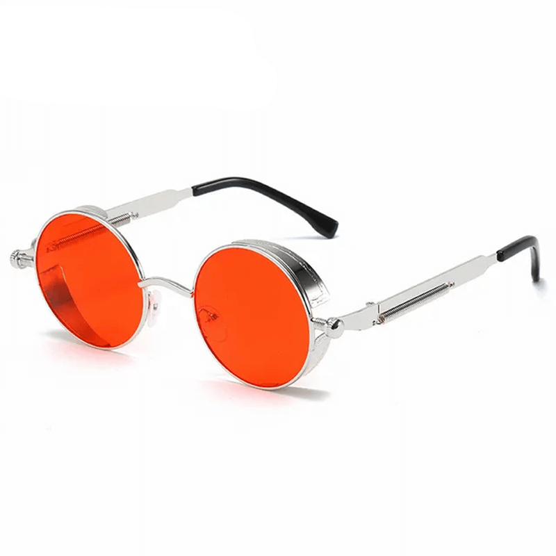 Metalowe okulary przeciwsłoneczne w stylu steampunk