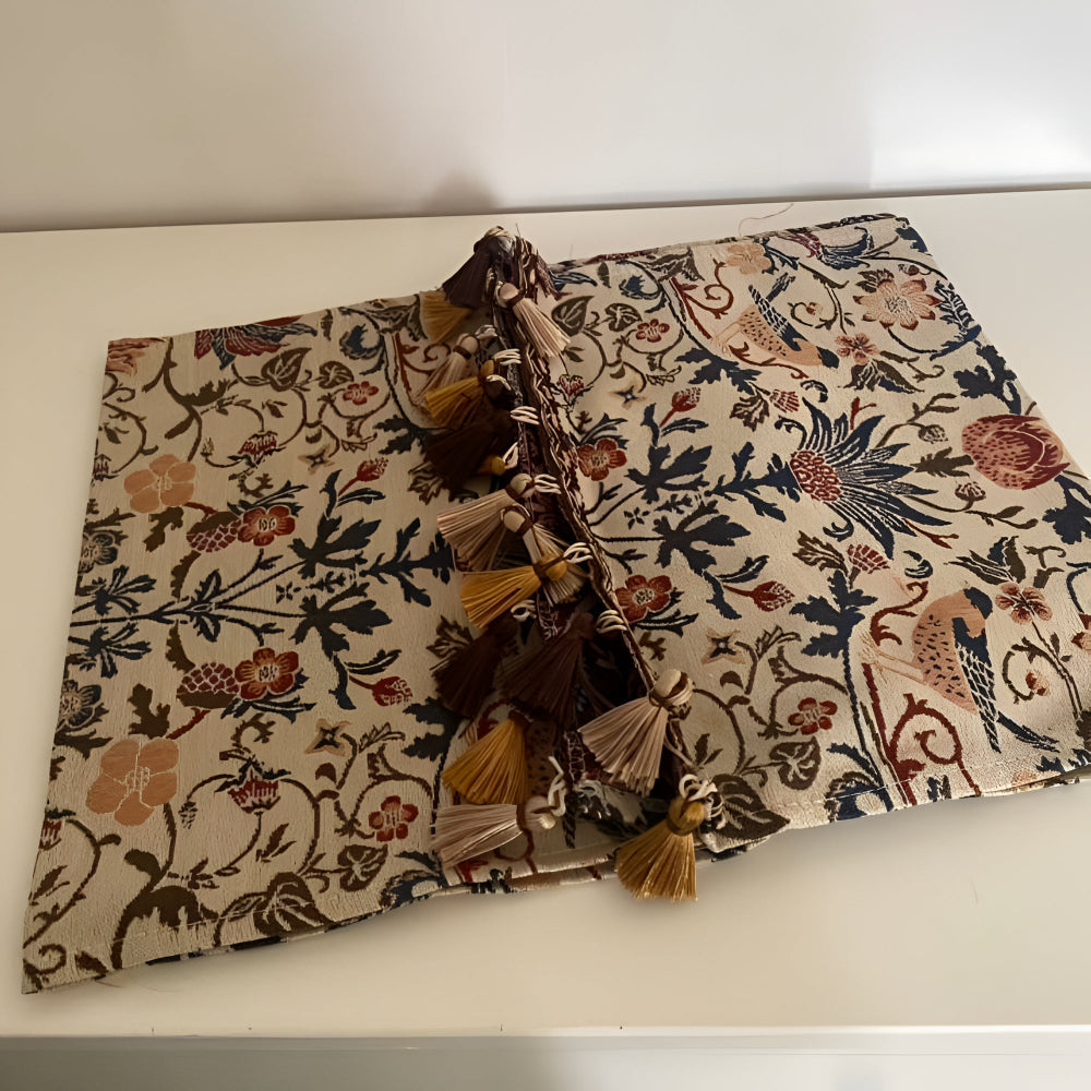 Vintage Kwiatowy &amp; Ptaszy Jacquard Duklopp