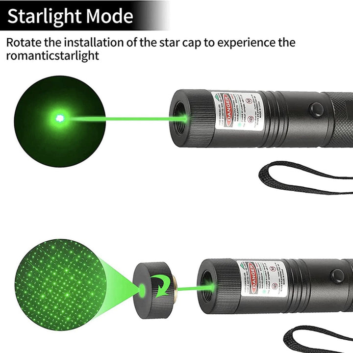 Ładowalny wskaźnik laserowy zielony USB metalowy długopis