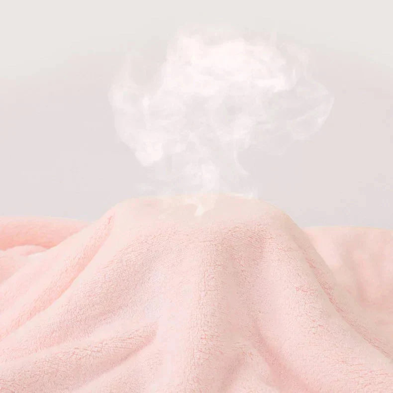 Ultramokry polarowy poncho z kapturem – Szybkoschnący unisex szlafrok kąpielowy i spa