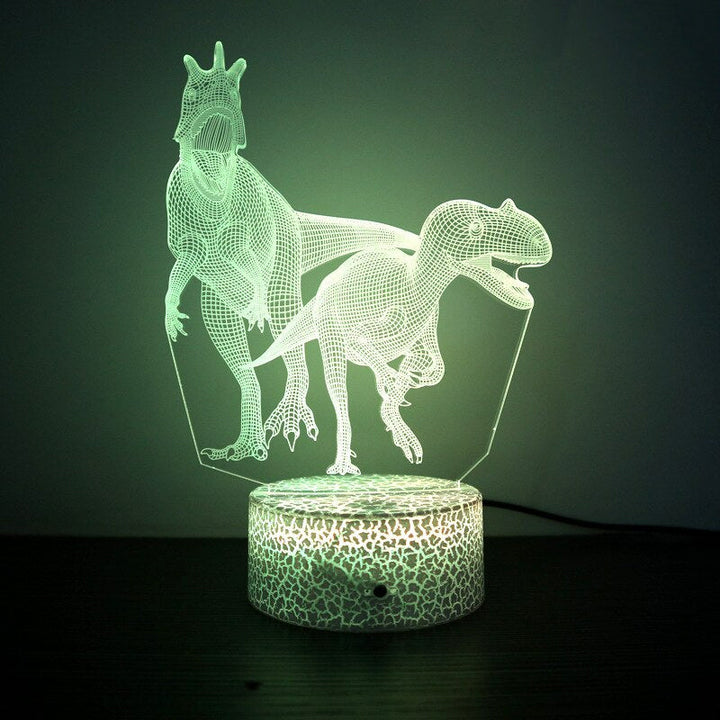 3D LED Lampa Dinozaur