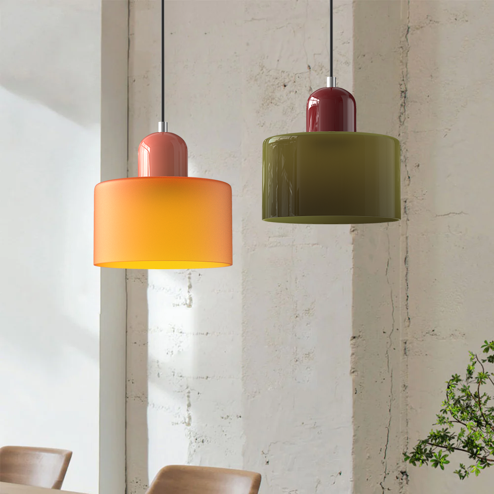 Lampa wisząca Bauhaus | Nowoczesny design kulisty | Regulowana lampa sufitowa | Brick by Brick