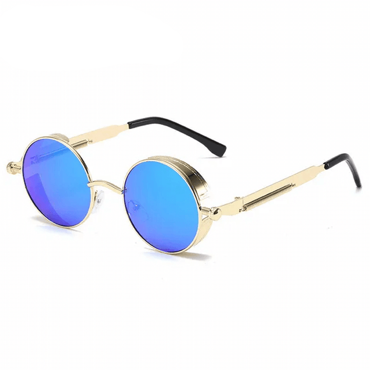 Metalowe okulary przeciwsłoneczne w stylu steampunk