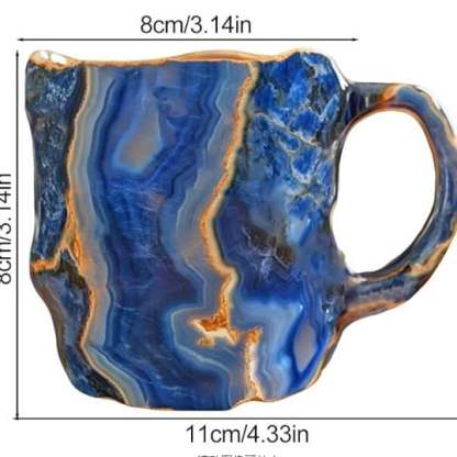 Carvallo GlaceCup | Ręcznie robiony &amp; Kryształ mineralny | Izolujący &amp; Odporny na mikrofalówki | 350–450 ml