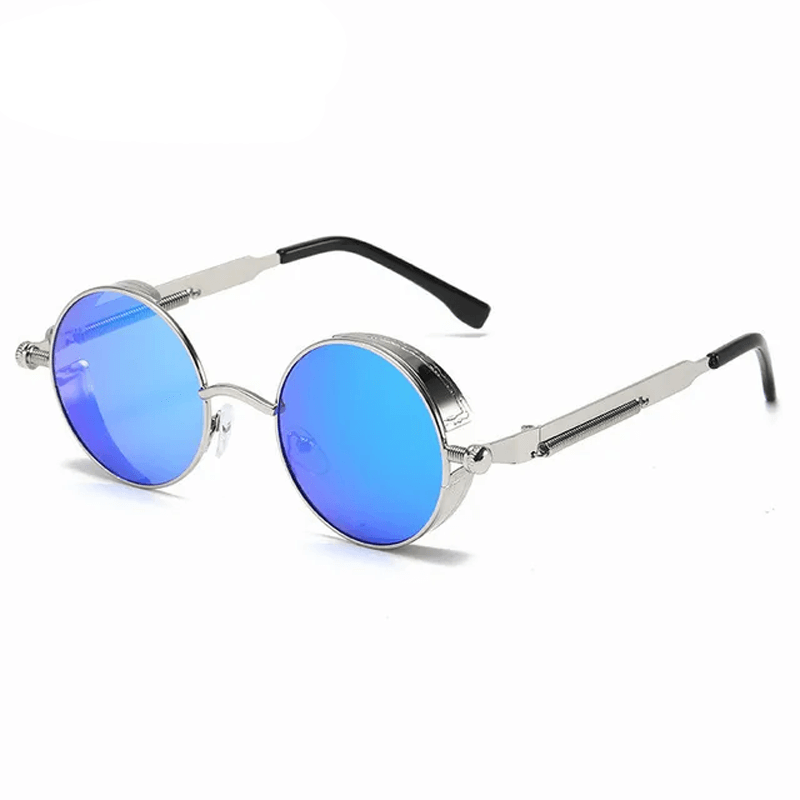 Metalowe okulary przeciwsłoneczne w stylu steampunk