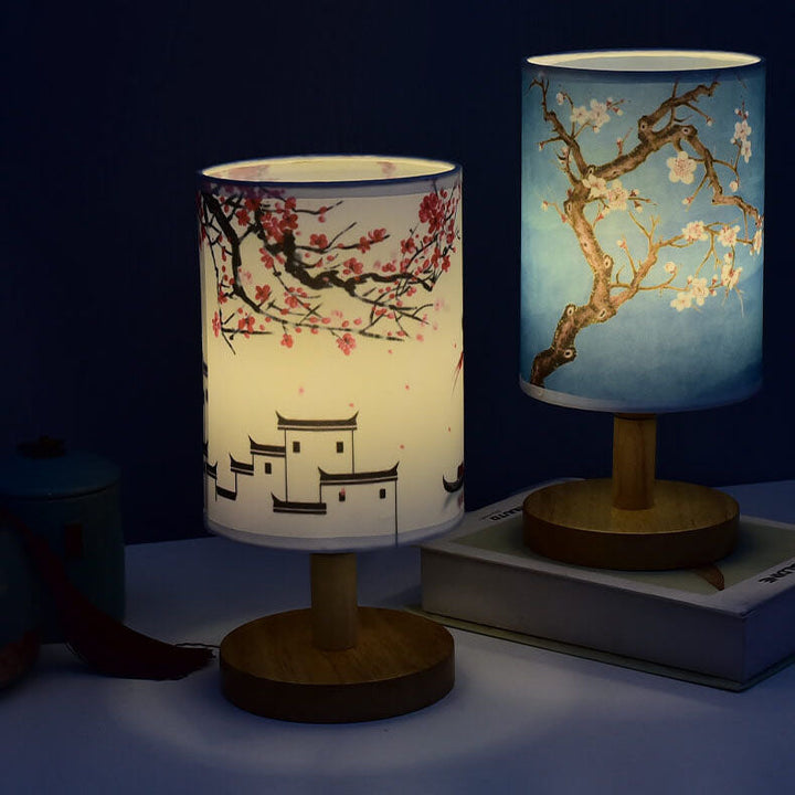 Lampa biurkowa LED z drewna – naturalna elegancja, miękkie światło