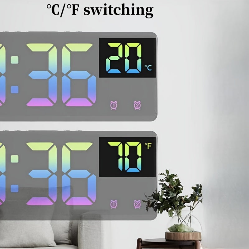 RGB Cyfrowy Budzik – Sterowanie Głosem, Podwójny Alarm i Wyświetlanie Temperatury