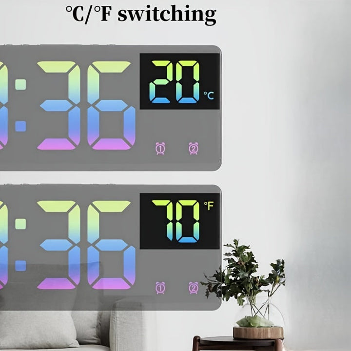 RGB Cyfrowy Budzik – Sterowanie Głosem, Podwójny Alarm i Wyświetlanie Temperatury