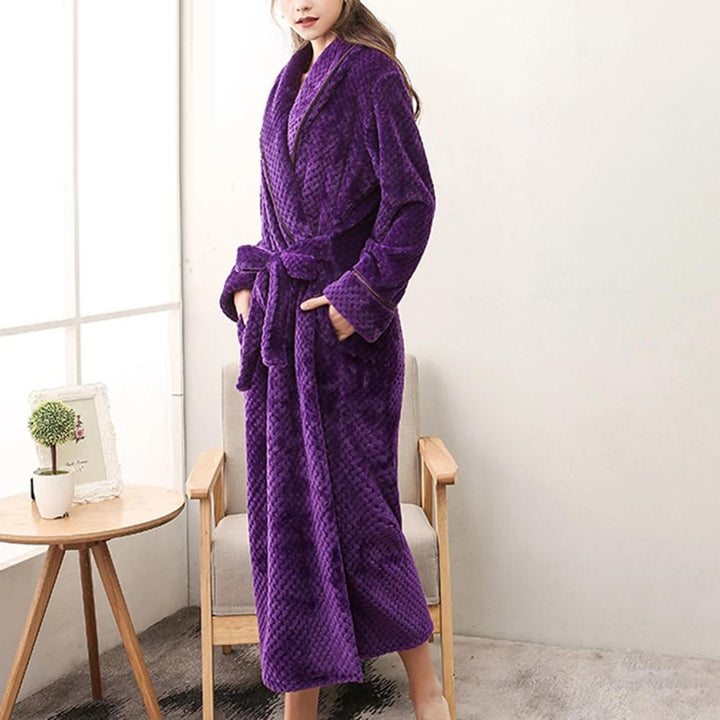 Carvallo Luxe – Elegancki Fleece Szlafrok z Najwyższym Komfortem Noszenia