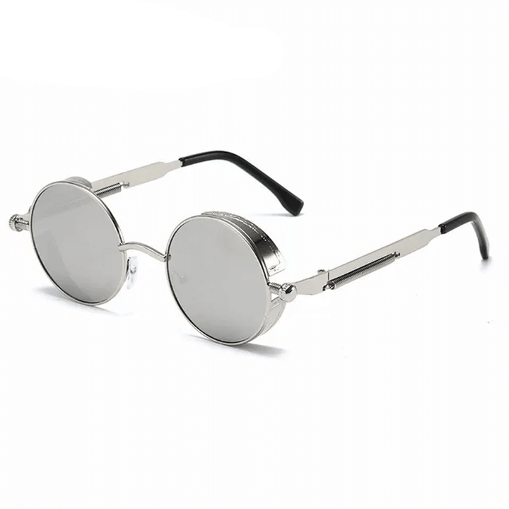 Metalowe okulary przeciwsłoneczne w stylu steampunk