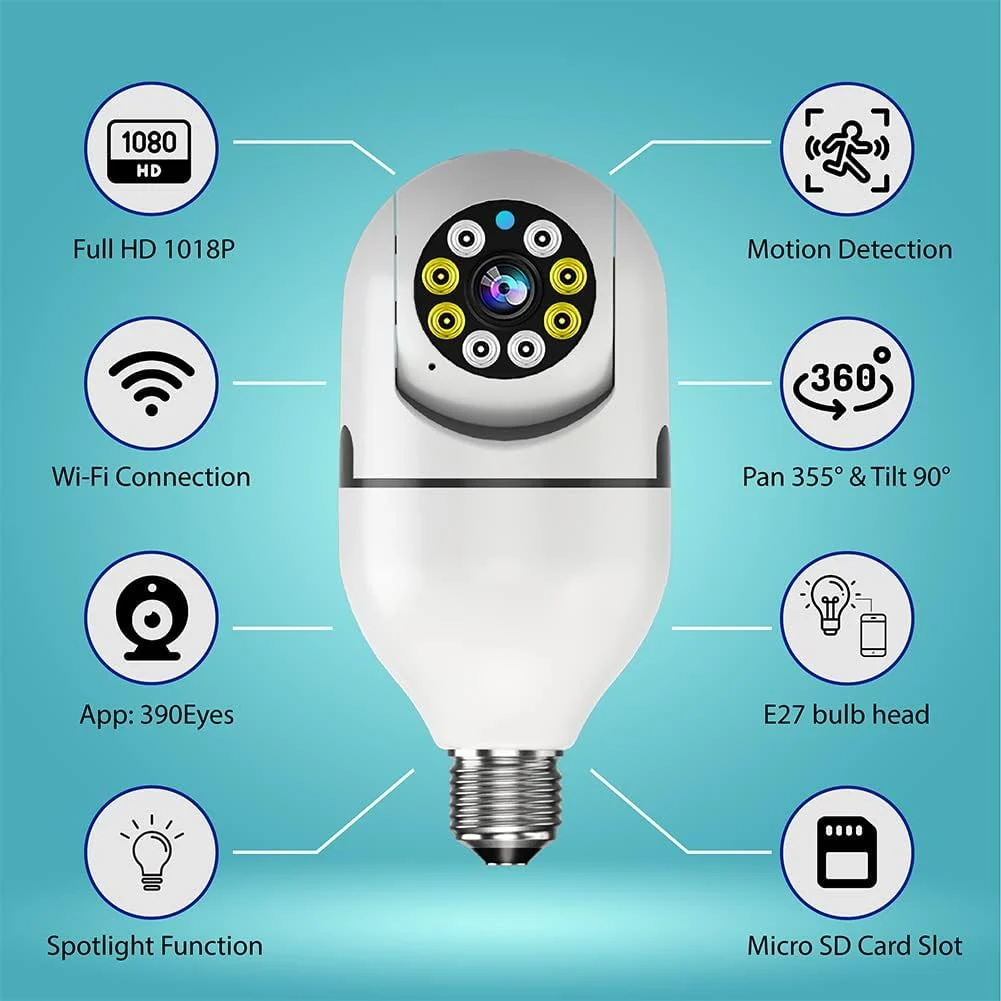 HD Bezprzewodowa Zewnętrzna Kamera Monitorująca WiFi z Detekcją Ruchu