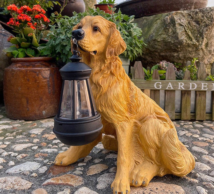 Lampa Carvallo Trädgårdhund | Ręcznie robiona i odporna na warunki atmosferyczne | Automatyczne światło | Model BellaLu