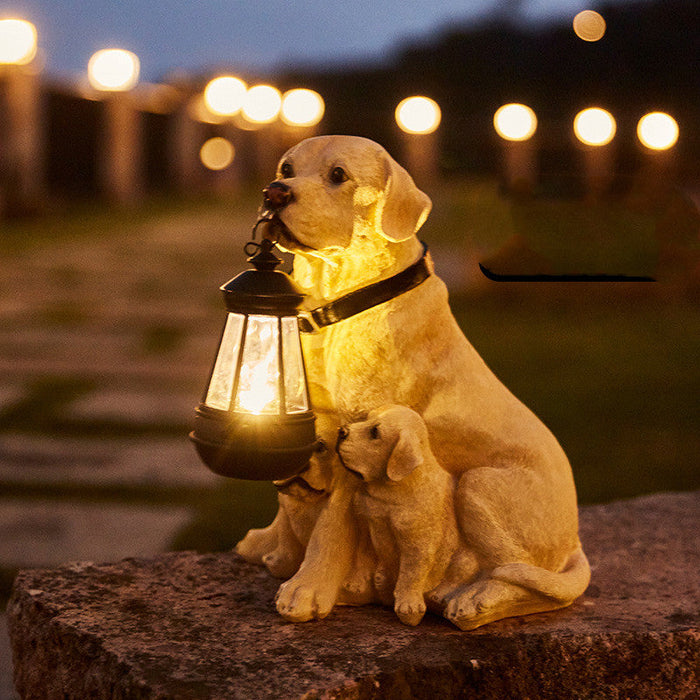 Lampa Carvallo Trädgårdhund | Ręcznie robiona i odporna na warunki atmosferyczne | Automatyczne światło | Model BellaLu