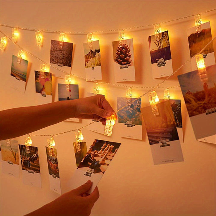 ClipGlow LED Fotolampa - Magiczne Światło z Klipsami na Zdjęcia