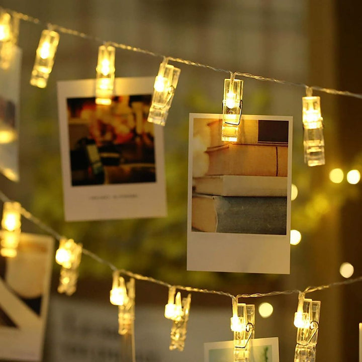 ClipGlow LED Fotolampa - Magiczne Światło z Klipsami na Zdjęcia