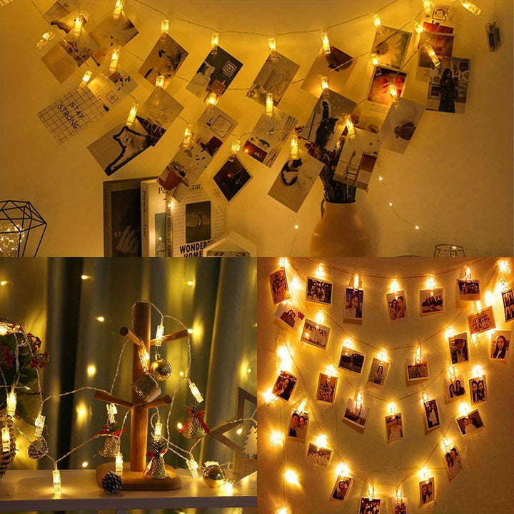 ClipGlow LED Fotolampa - Magiczne Światło z Klipsami na Zdjęcia