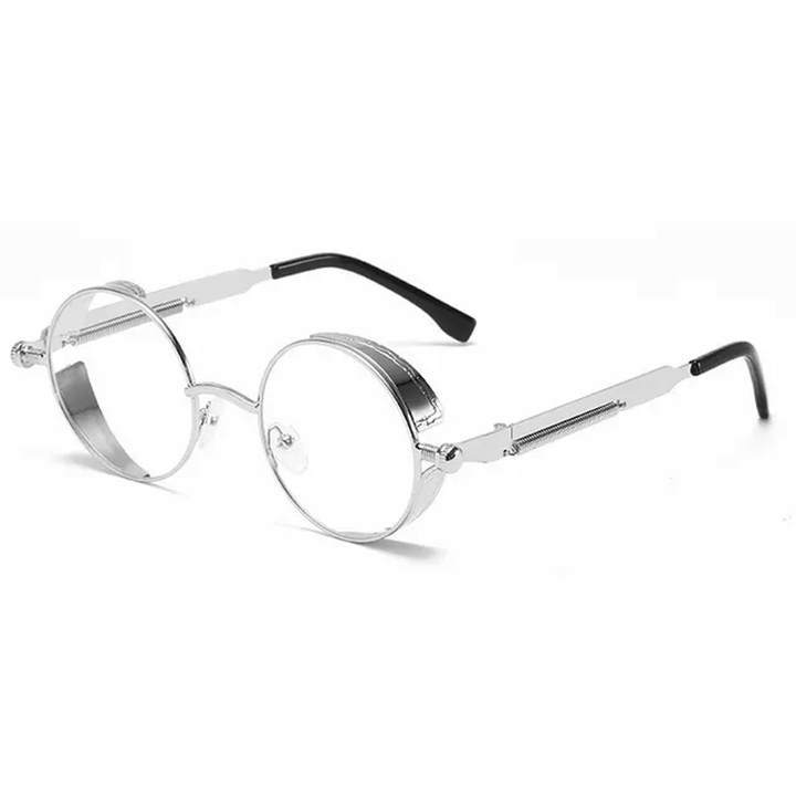 Metalowe okulary przeciwsłoneczne w stylu steampunk