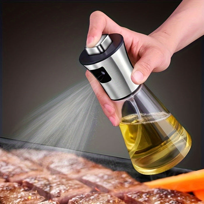 Duża butelka spray do oleju – Ciśnieniowy pojemnik ze szkła i stali nierdzewnej 304, wolny od BPA
