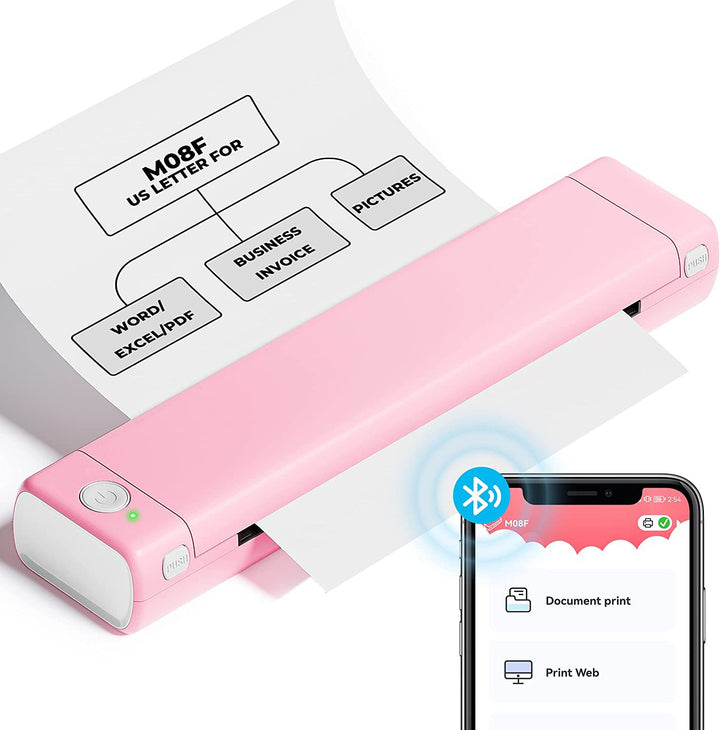 Royallure Pocket Thermal Printer – Kompaktowa drukarka termiczna bez tuszu, Bluetooth Drukuj gdziekolwiek
