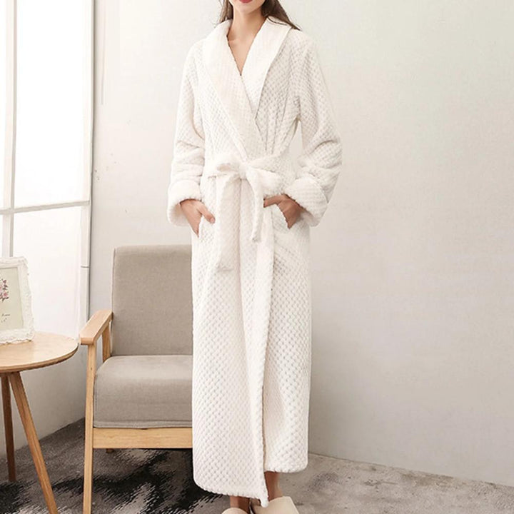 Carvallo Luxe – Elegancki Fleece Szlafrok z Najwyższym Komfortem Noszenia