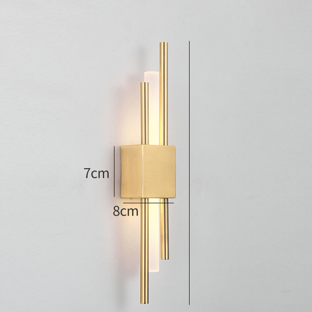 Stylowa Lampa Ścienna | 19.7″ | Żelazo Akryl | Lampa Ścienna LED | Przełącznik 3‑Kolorowy | Brick by Brick